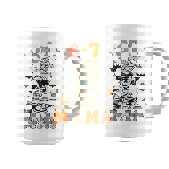67 Mama Halloween Skeleton Six Seven Mom Coffee Coffee Mug | Mazezy