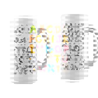 Abc Animals Alphabet Graphic Boys Girls Kindergarten Teacher Coffee Mug - Thegiftio