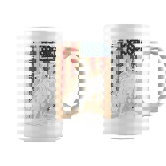 American Flag Bull Riding Cowboy Patriotic Rodeo Bull Rider Coffee Mug | Seseable FR