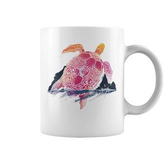 Animal D'océan Lune Maori Amoureux De Tortue Tasse - Cadeauxyz