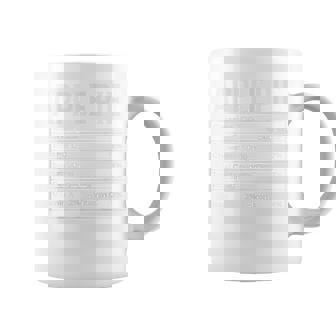 Apple Pie Nutrition Facts Food Matching Family Thanksgiving Coffee Mug | Mazezy