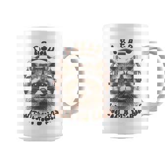 Audio Book Reader Book Lover Raccoon I Read With My Ears Coffee Mug | Seseable FR