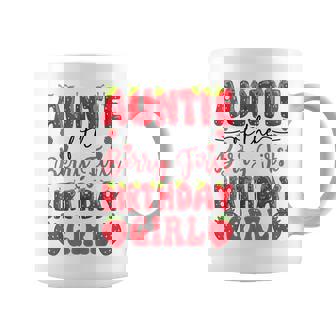 Auntie Of The Berry First Birthday Girl Strawberry Lover Coffee Mug - Thegiftio