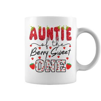 Auntie Of The Berry Sweet One Strawberry Aunt Coffee Mug - Thegiftio UK