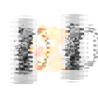 Baby Bear With Flowers Cute Lil Bears Snugglebear Daughter Coffee Mug - Thegiftio