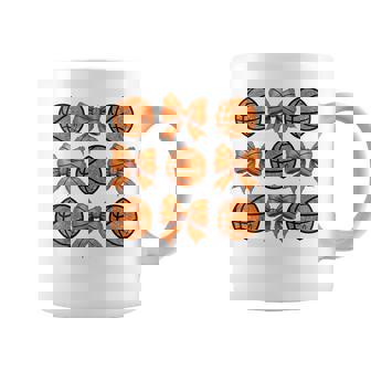 Basketball Bow Game Day Basketball Coquette Bow Girls Coffee Mug | Seseable FR