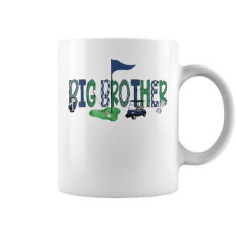 Big Brother Of The Birthday Boy Hole In One Golf Matching Coffee Mug - Monsterry