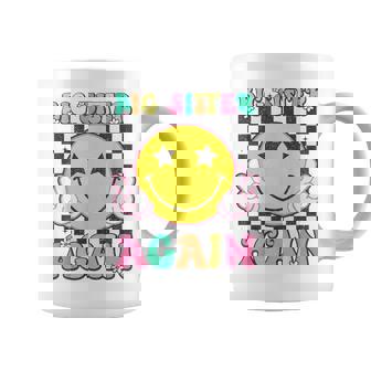 Big Sister Again Groovy Big Sister Girls Toddlers Coffee Mug - Seseable