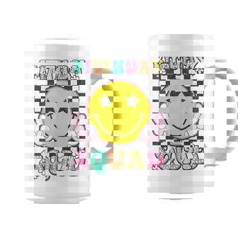 Birthday Squad Groovy Matching Family Birthday Squad Coffee Mug | Seseable UK