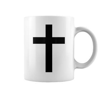 Black Cross White Coffee Mug - Thegiftio UK