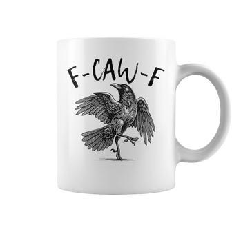 Black Crow F-Caw-F Black Bird Coffee Mug - Thegiftio UK