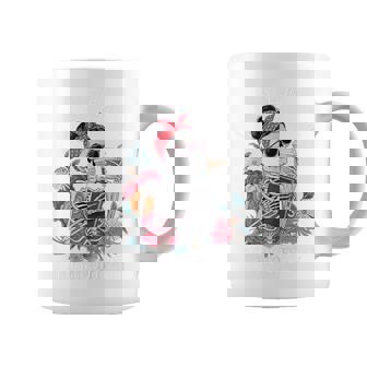 I Like My Books Spicy And My Coffee Icy Skeleton Coffee Mug | Seseable UK