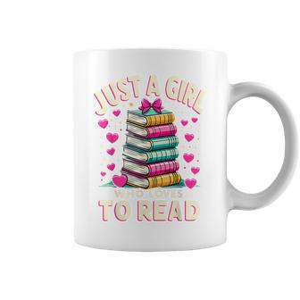 Bookworm Just A Girl Who Loves To Read Coffee Mug | Mazezy