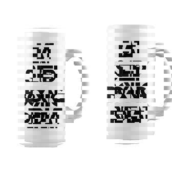 Boxeo Divertido Comer Dormir Boxeo Repetir In Mangas Taza de café - Regaloses