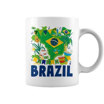 Brazil Flag Outfit Idea For Brasil & Brazilian Flag Coffee Mug - Thegiftio UK
