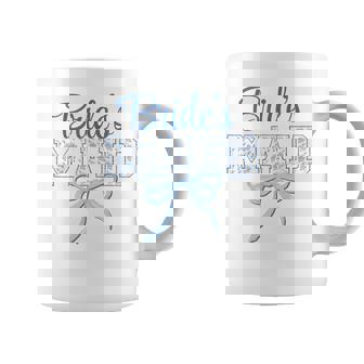 Bridesmaid Blue Bow Coquette Floral Matching Bridal Coffee Mug | Seseable FR