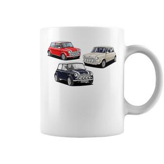 British Classic Cars Red White And Blue Mini Collection Coffee Mug - Thegiftio UK