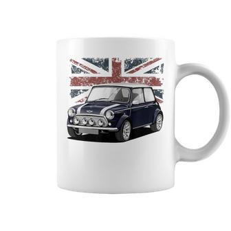 British Classic Sports Mini Car With Flag Coffee Mug - Thegiftio UK