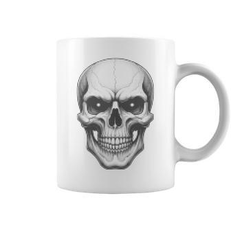 Calavera Diseño Gótico Punk Y Motero In Mangas Taza de café - Regaloses