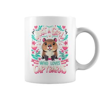Capybara Just A Girl Who Loves Capybaras Coffee Mug - Thegiftio UK