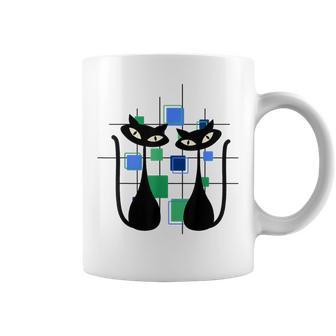 Cats Midcentury Mid Century Retro Atomic Age Space Coffee Mug - Thegiftio UK
