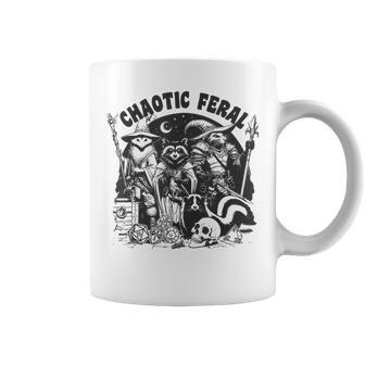 Chaotic Feral Raccoon Possum Skunk Boardgame Gamer Coffee Mug | Mazezy