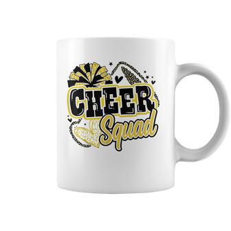 Cheer Squad Coquette Bow Sport Cheerleader Cheerleading Gold Coffee Mug - Thegiftio UK