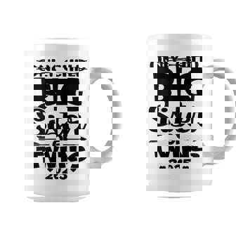 Only Child Big Sister Of Twins 2025 Baby Announcement Coffee Mug | Mazezy