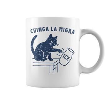 Chinga La Migra Cat Coffee Mug - Thegiftio UK