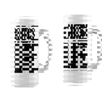 Choose Life 前面と背面の両面デザイン コーヒーマグ - Kawaiitshirt