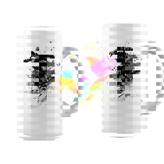 Colorful Skiing Ski Snowboarder Snowboarding Coffee Mug | Mazezy