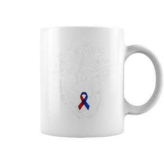Congenital Heart Disease Chd Awareness Heart Warrior Floral Coffee Mug - Thegiftio UK