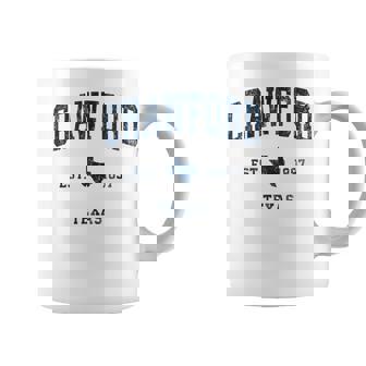 Crawford Texas Tx portifintage Bleu Marine Tasse - Cadeauxyz