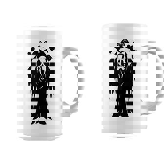 Creepy Horror Ghost Heart Hands Happy Halloween Coffee Mug | Seseable CA