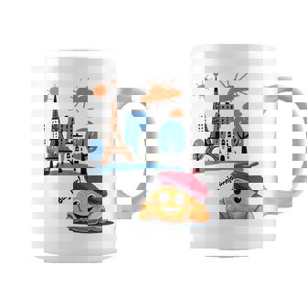 Croissant Enfant Paris France Avec Béret Hello In French Tower Tasse - Cadeauxyz