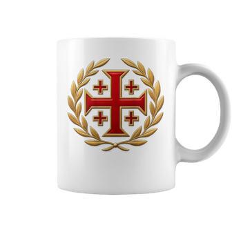 Croix De Jérusalem Épique Templiers Chrétiens Tasse - Cadeauxyz