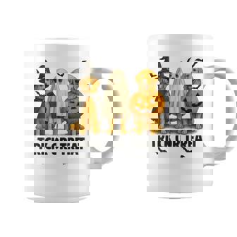 Cute Dog Halloween Costume Golden Retriever Trick Or Treat Coffee Mug - Thegiftio