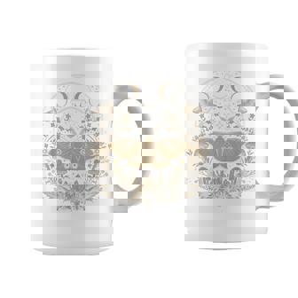 Cute Fairycore Moth Therian Aesthetic Floral For Girls Women Coffee Mug - Thegiftio