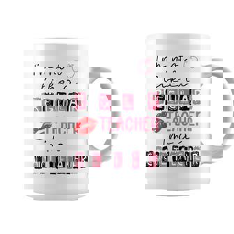 Cute I'm Not Like A Regular Teacher I'm A Cool Teacher Quote Coffee Mug - Thegiftio