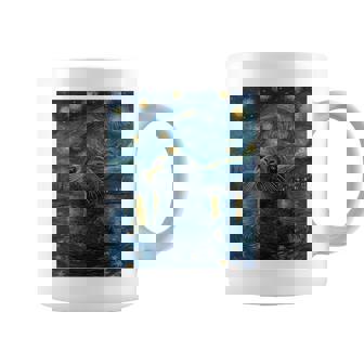 Cute Seal Sea Lion Van Gogh Style Starry Night Graphic Coffee Mug - Monsterry