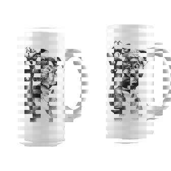 Cute Staffordshire Bull Terrier Staffy Dog Paw Coffee Mug | Mazezy