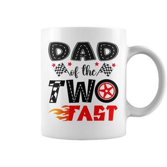 Dad Of The Two Fast 2Nd Birthday Boy Racing Car Coffee Mug - Thegiftio UK