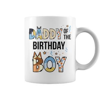 Daddy Of The Birthday Boy Party Blue Dog Lover Matching Coffee Mug - Thegiftio UK