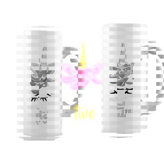 De Unicornio Para Niña De 2 Años Regalo De Fiesta De 2 Años Taza de café - Regaloses