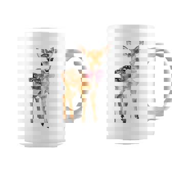 Deer Coquette Bow Girl Cute Aesthetic Girl Woman Reindeer Coffee Mug - Thegiftio