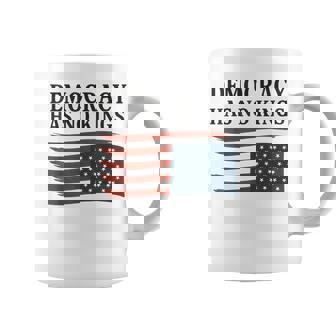 Democracy Has No Kings American Flag 4Th Of July Coffee Mug | Mazezy