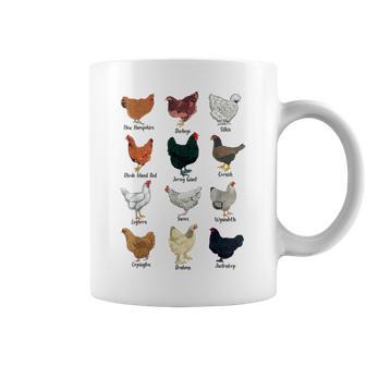 Différentes Poules Races De Poules Tasse - Cadeauxyz