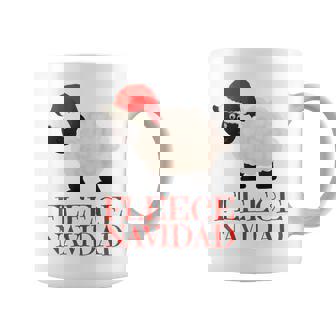 Divertida De Forro Polar Con Diseño De Ovejas De Feliz Navidad Taza de café - Regaloses