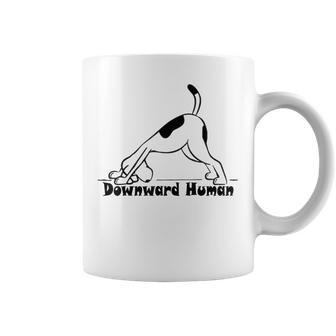 Downward Human Cute Puppy Yoga Dog Yoga Delightful Scene Coffee Mug - Thegiftio UK