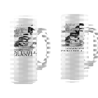 Duck Saying See You In Hell Groose Drive Water Coffee Mug | Seseable FR